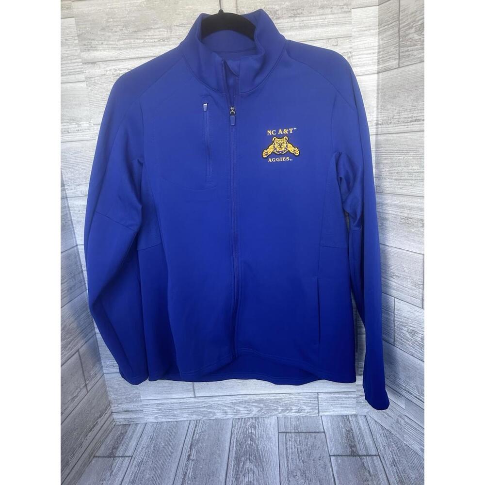 North Carolina A&T Aggies Antigua Women's Large 1/4 Zip Pullover Top NWT-ROYAL